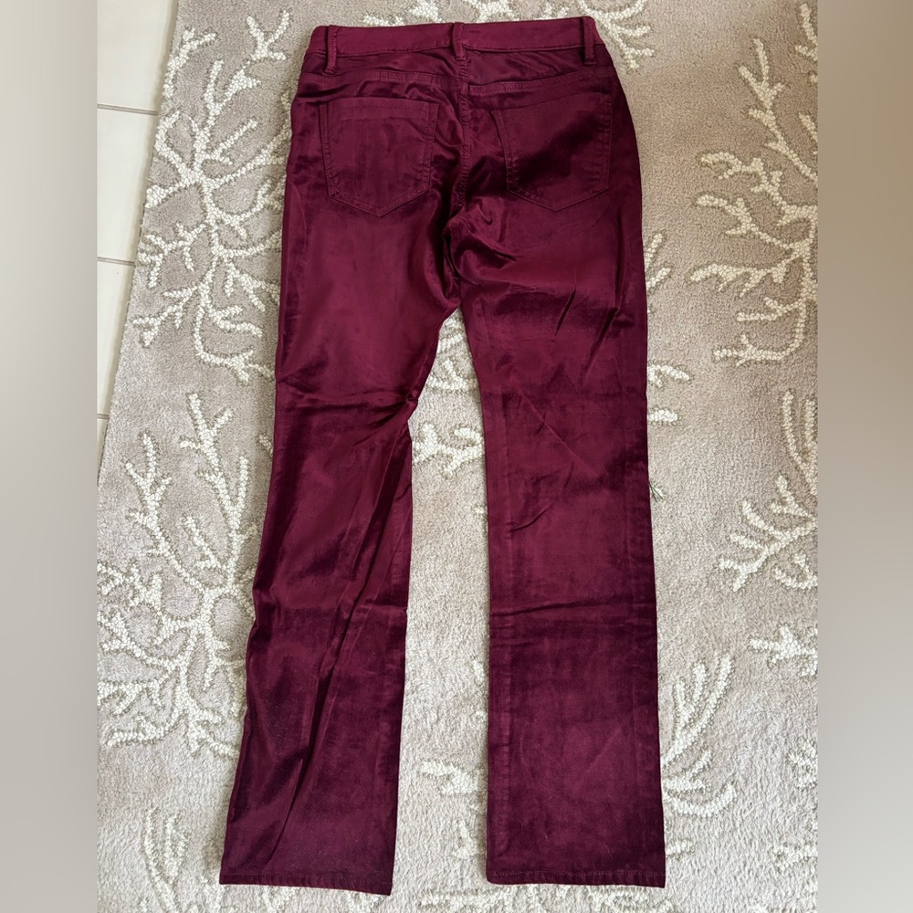 Christopher Blue Women's Deep Burgundy Straight Leg Jeans